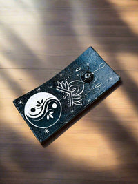 Rectangle Black and White Ying Yang Incense Holder