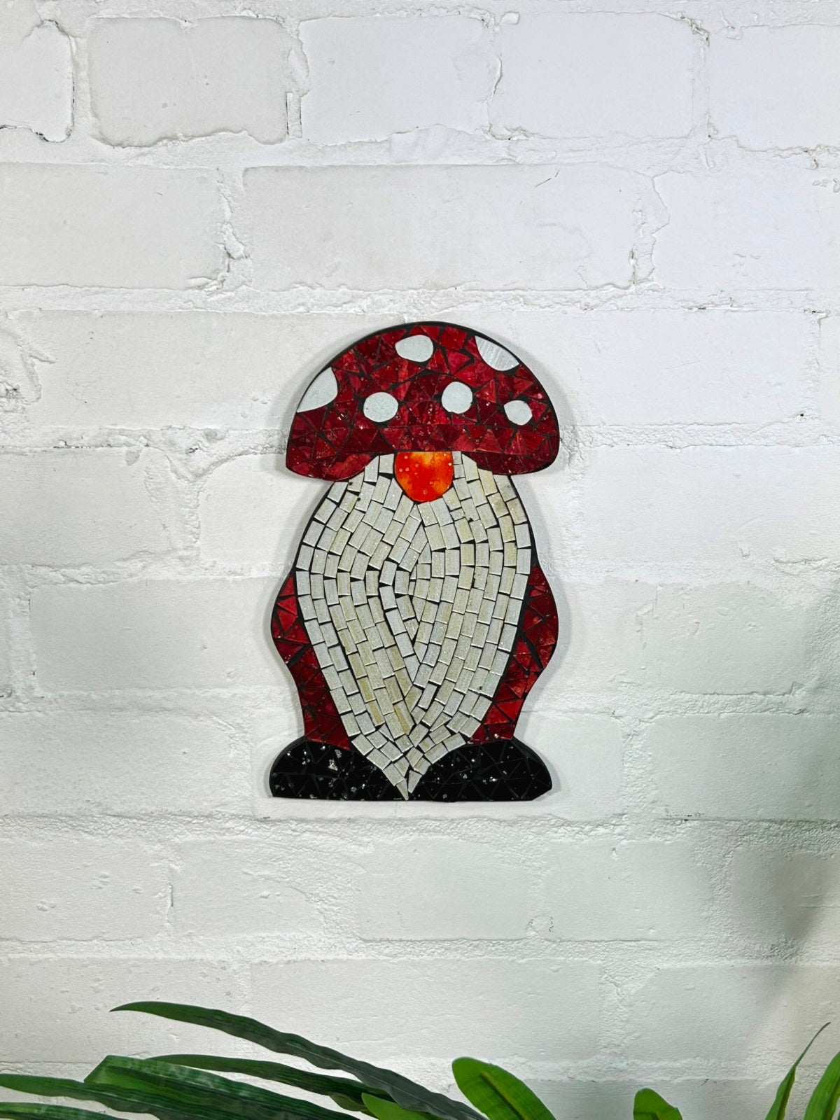 Mosaic Gnome Wall Hanging