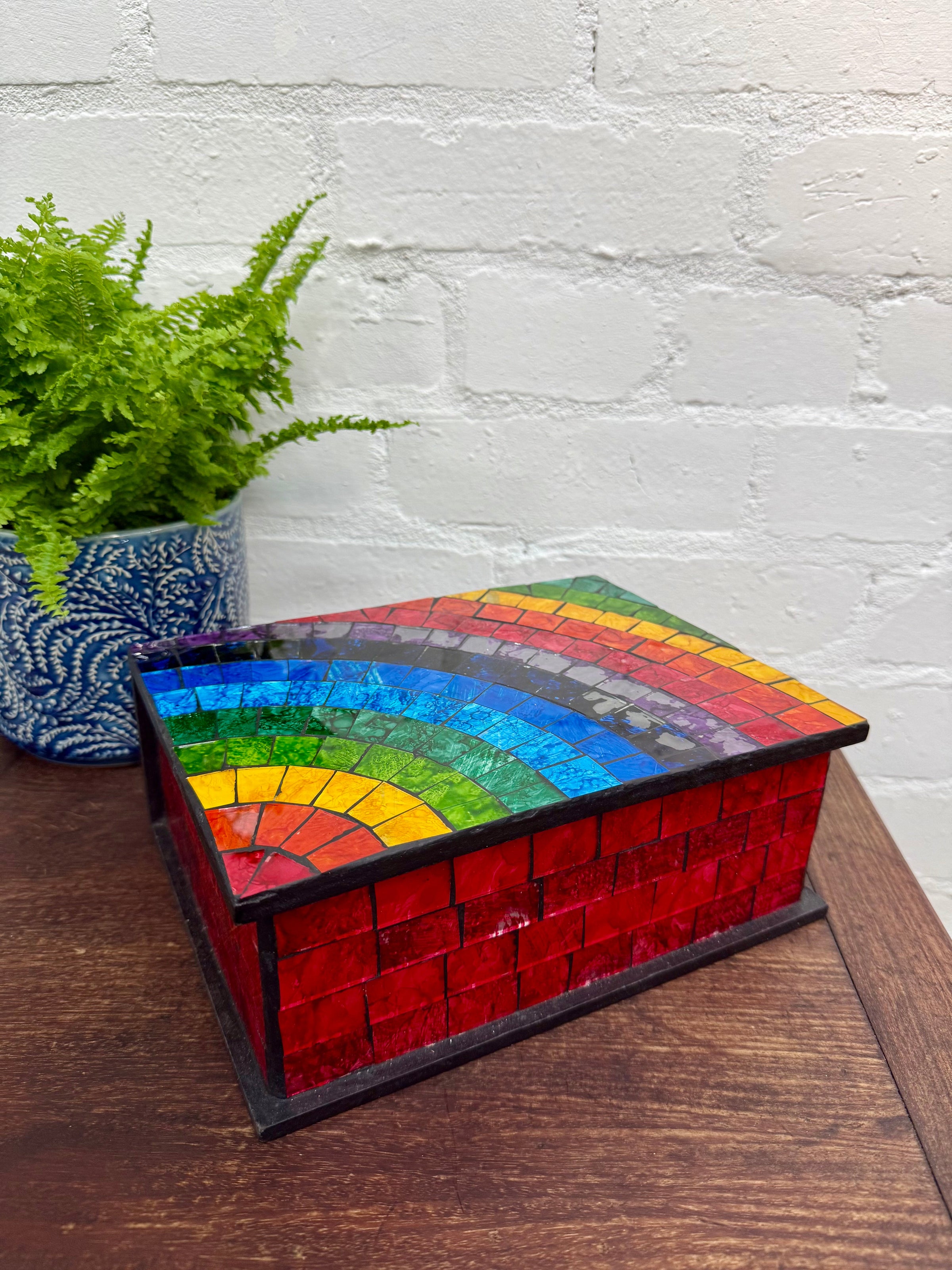 Mosaic Rainbow Box