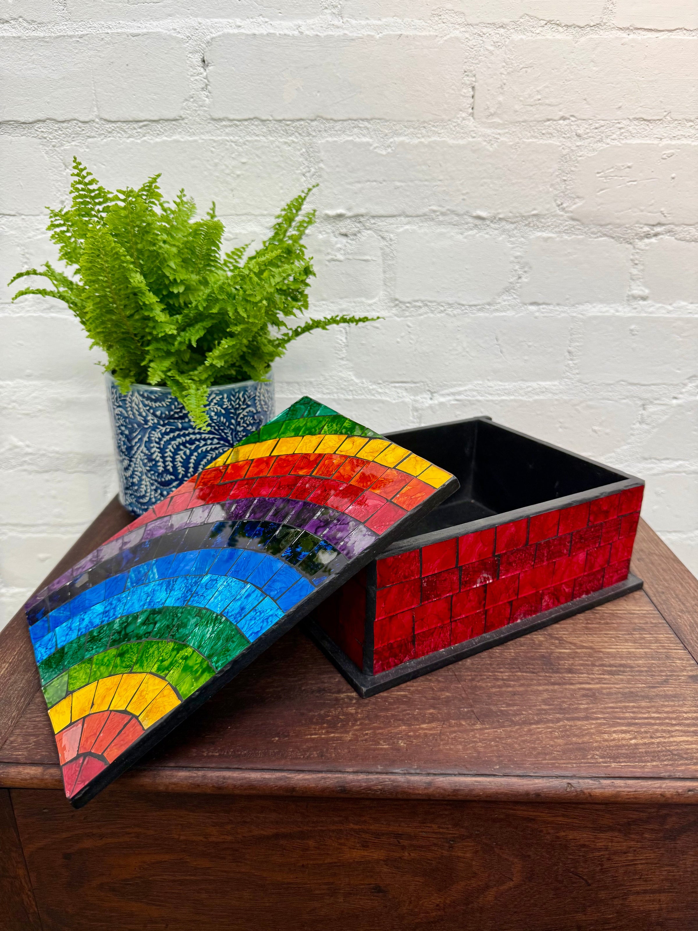 Mosaic Rainbow Box
