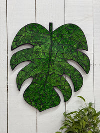 Mosaic Monstera Wall Plaque