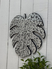 Mosaic Monstera Wall Plaque
