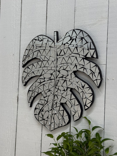 Mosaic Monstera Wall Plaque