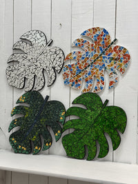Mosaic Monstera Wall Plaque