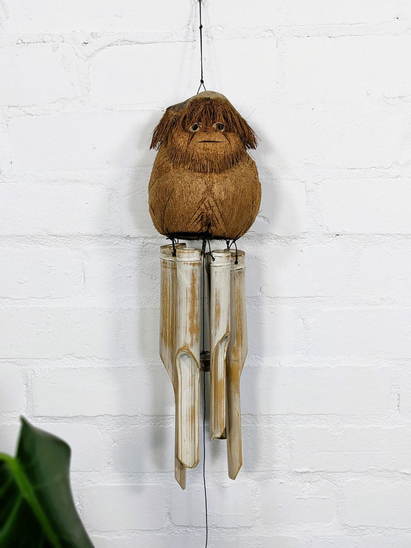 Coconut Monkey Windchime