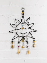 Metal Sun Hanger with Bells