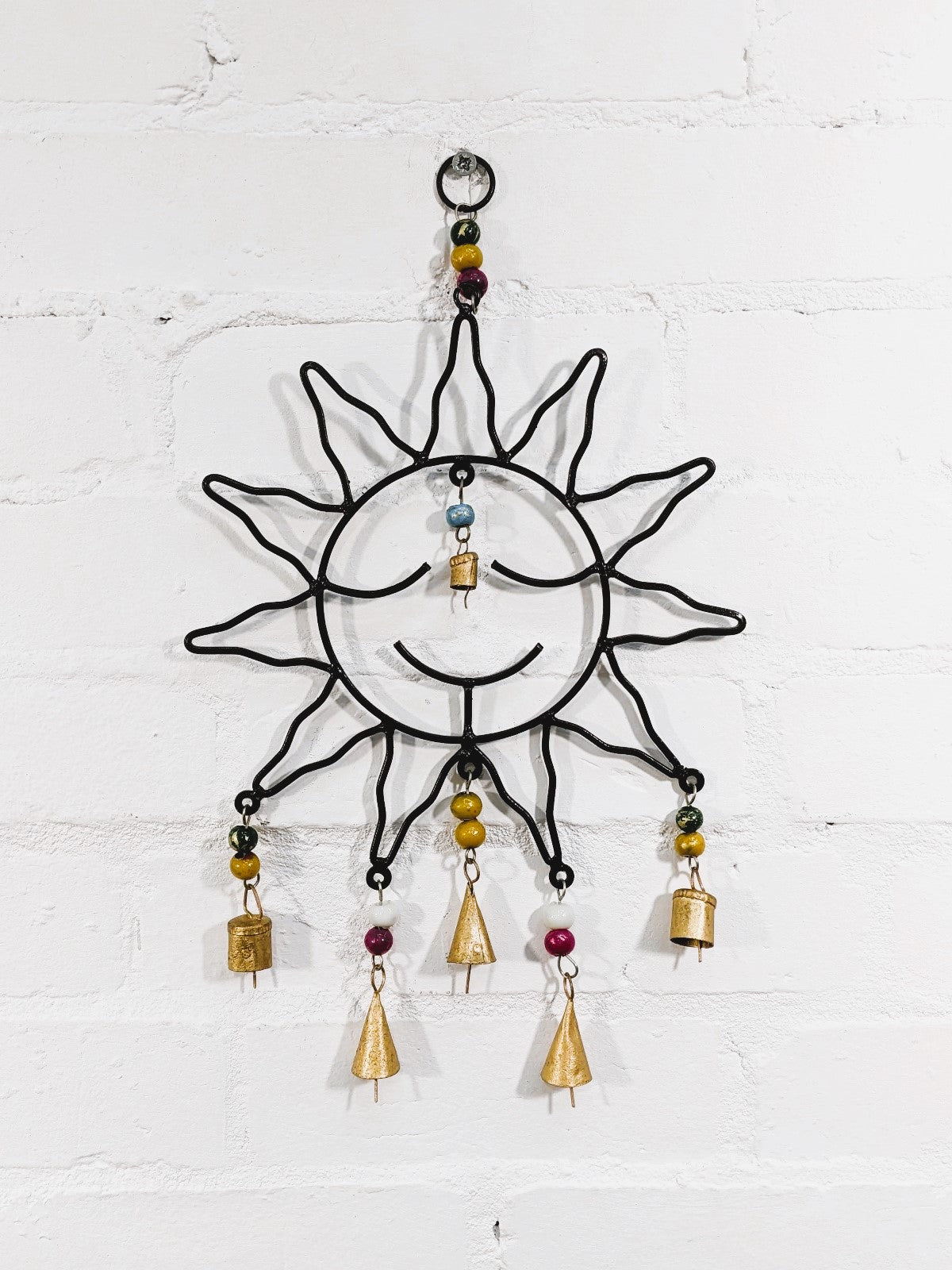 Metal Sun Hanger with Bells