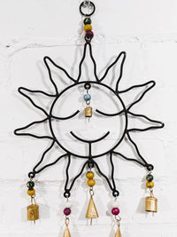 Metal Sun Hanger with Bells