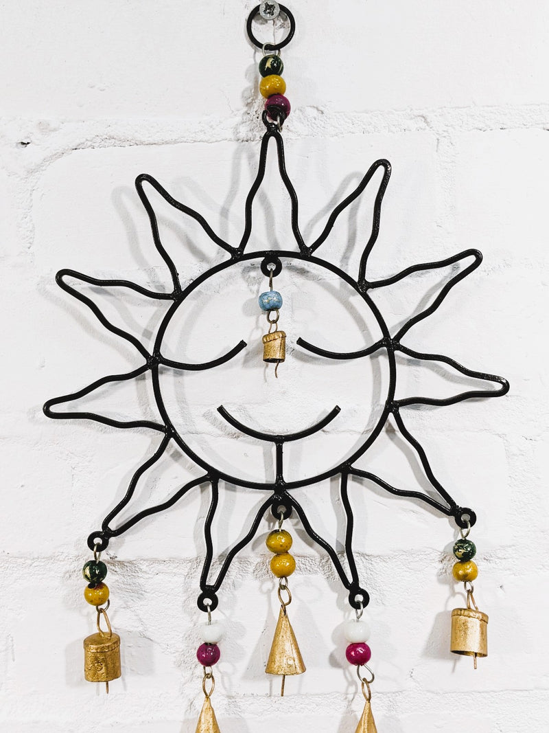 Metal Sun Hanger with Bells