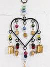 Metal Heart Hanger with Bells