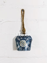 Metal Blue Painted Rectangle Bell