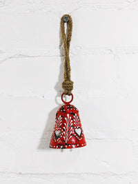 Metal Orange Painted Bell