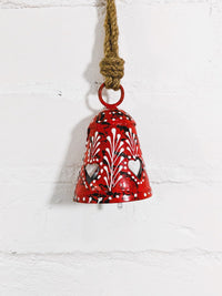 Metal Orange Painted Bell