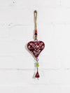 Metal Painted Hanging Heart