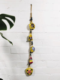 Hanging Painted Bells on String