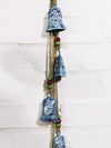Hanging Blue Painted Bells String
