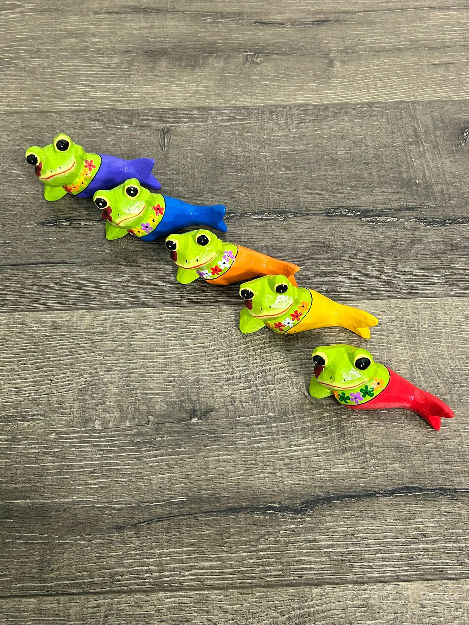 Set of 5 Mermaid Frogs