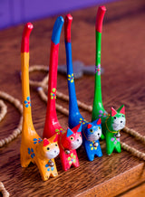 Set Of 4 Bright Cats