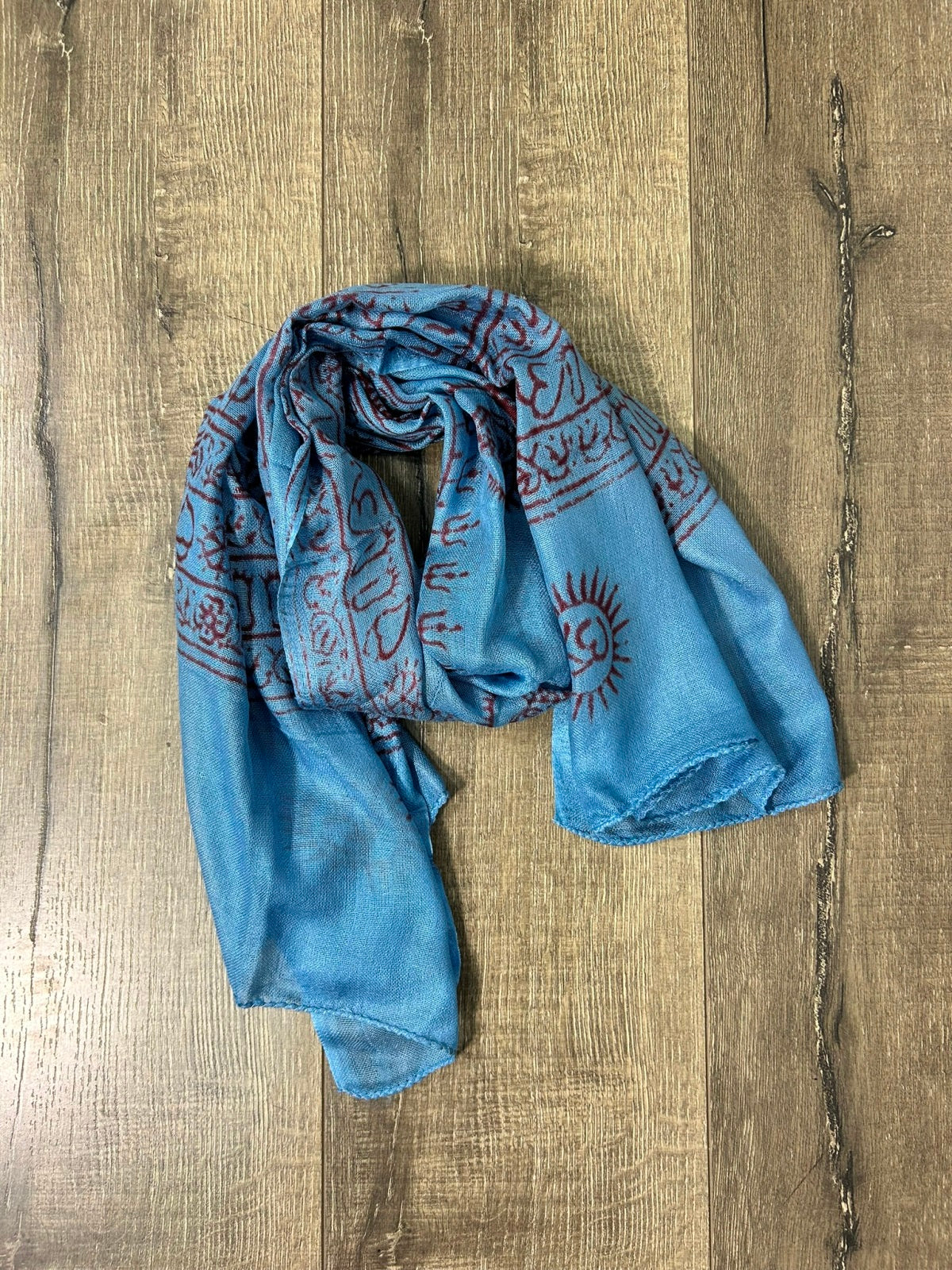 Assorted Prayer Print Scarf