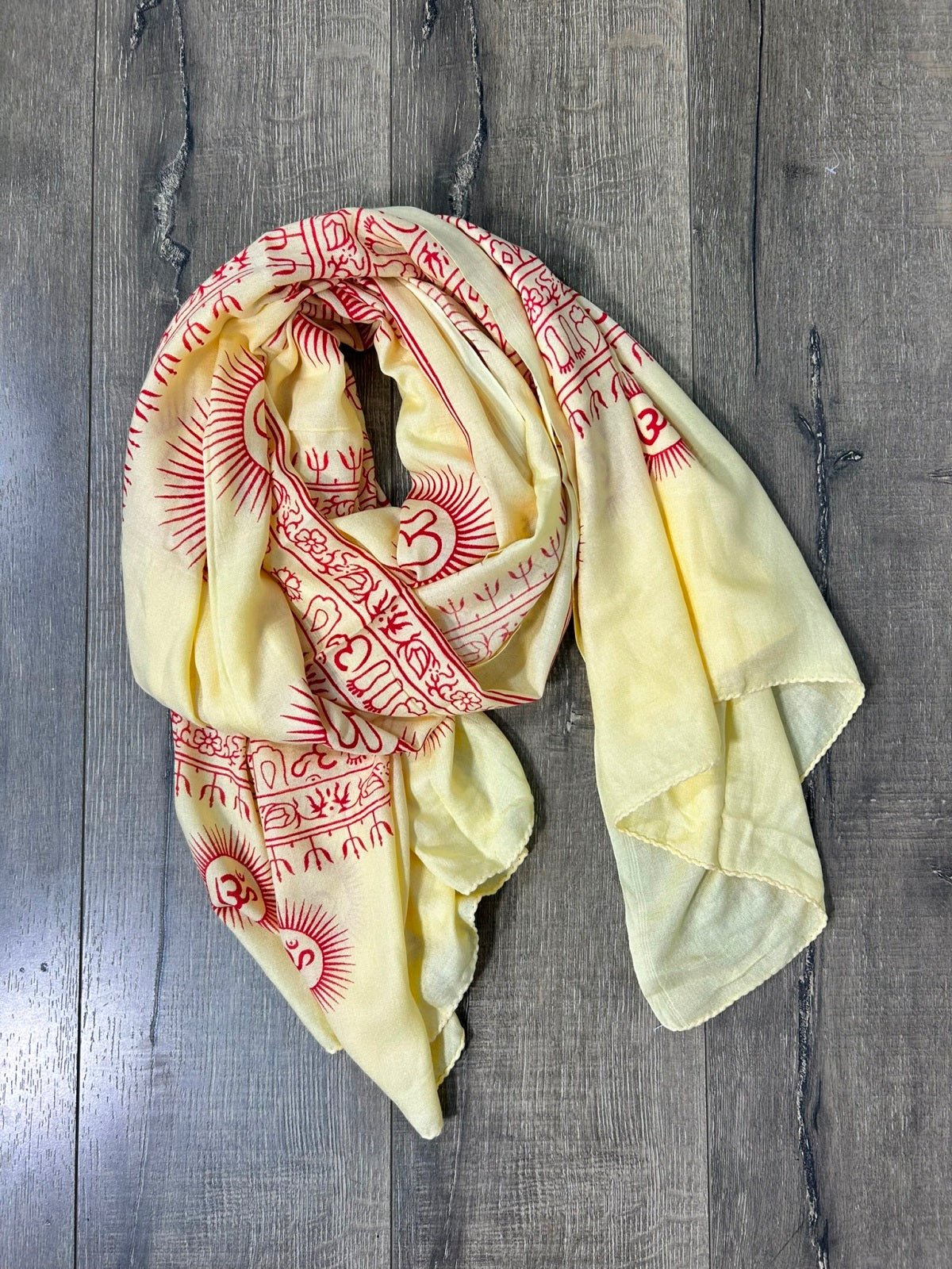 Assorted Prayer Print Scarf