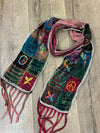 Multi Slash and Patch Cotton Scarf