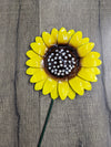 Metal Sunflower On Stick
