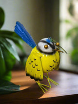 Metal Blue Tit Candle Holder