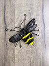 Metal Wall Bee Round