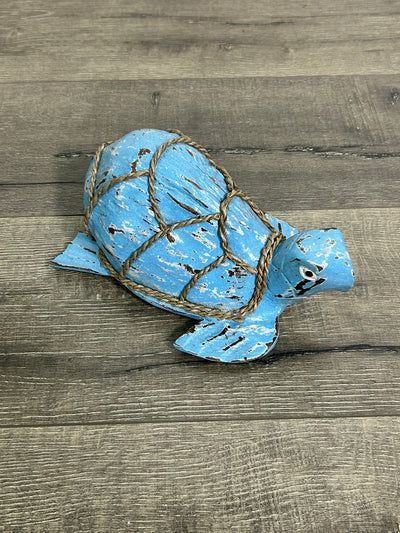 Painted Wooden Tortoise