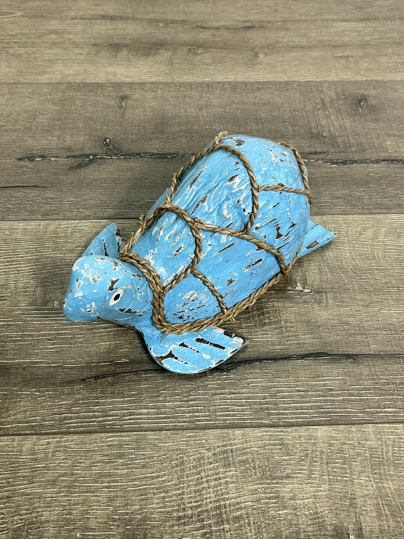 Painted Wooden Tortoise