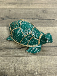 Painted Wooden Tortoise