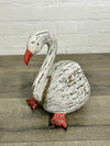 Painted Wooden Swan