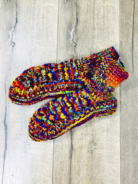 Rainbow Short Slipper Wool Socks