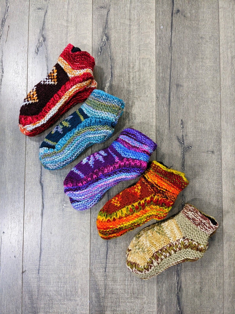 Lined Short Wool Socks