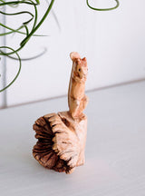 Squirrel On Parasite Wood Base
