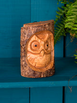 Small Carved Owl Wall Hanger