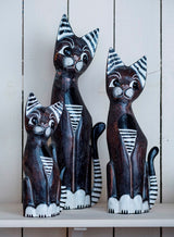 Set Of 3 Stripe Ear Cats