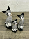 Set of 3 Cats with Bells