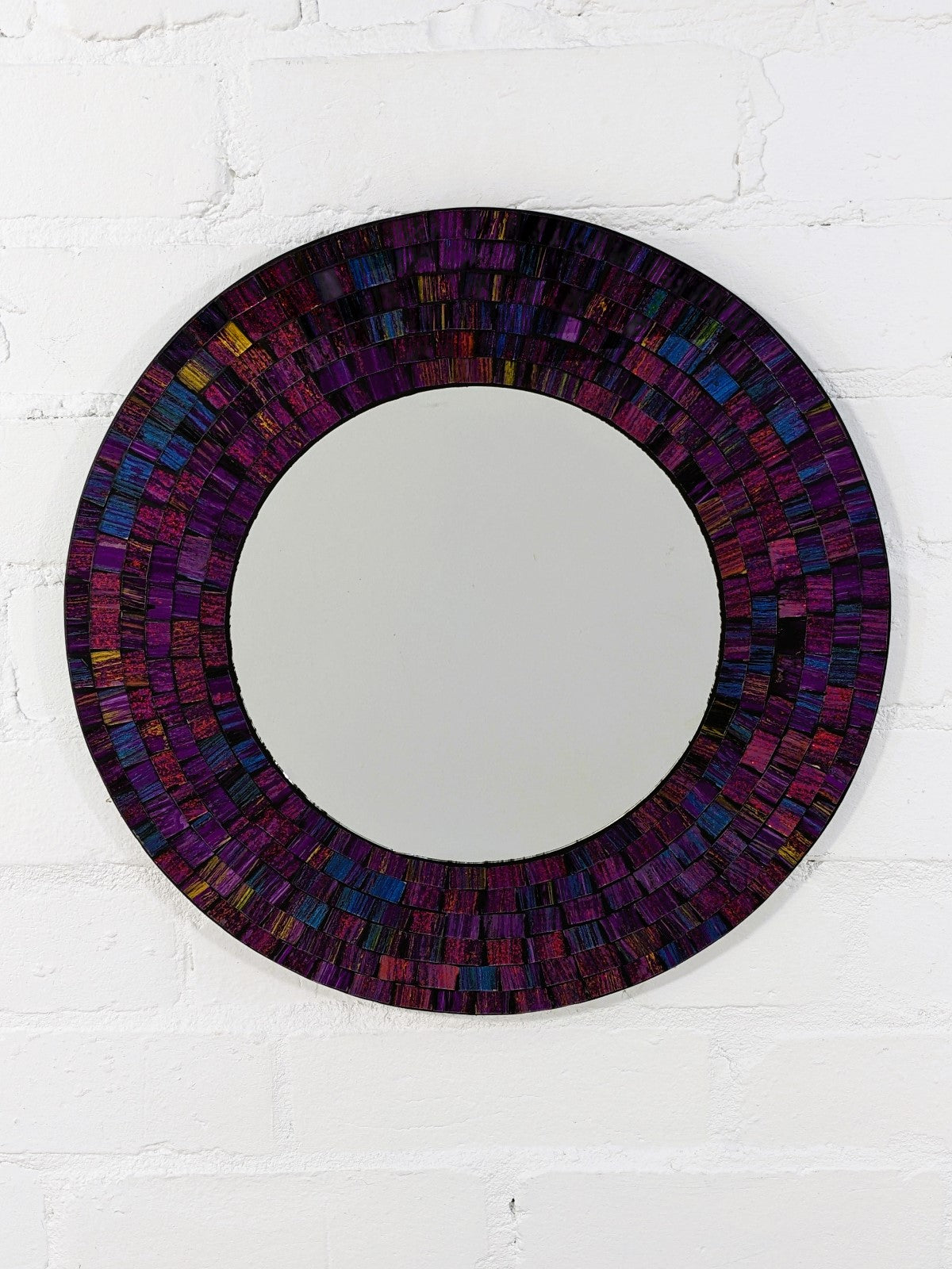Round Mosaic Mirror