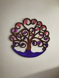 Round Carved Tree of Life Wall Hanger