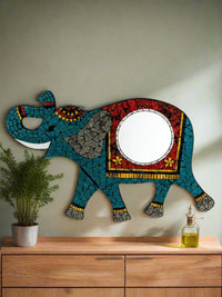 Elephant Mosaic Mirror
