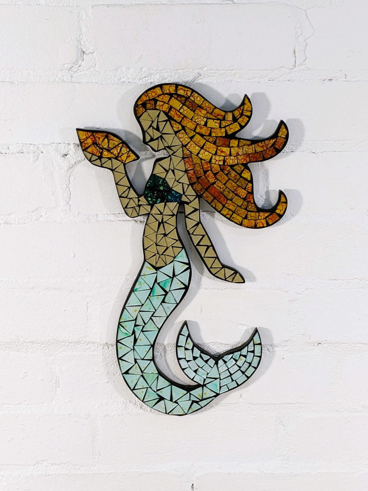 Mosaic Mermaid Plaque