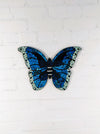 Blue Mosaic Butterfly Wall Plaque