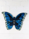Blue Mosaic Butterfly Wall Plaque