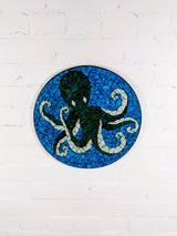 Round Mosaic Octopus Wall Plaque