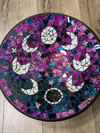 Large Round Blue Mosaic Bowl