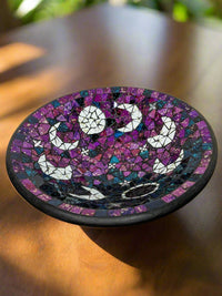 Large Round Blue Mosaic Bowl