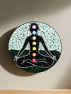 Round Mosaic Chakra Yoga Wall Hanging