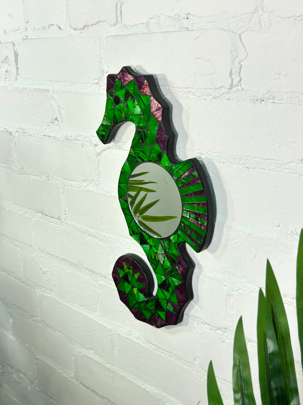Mosaic Seahorse Mirror