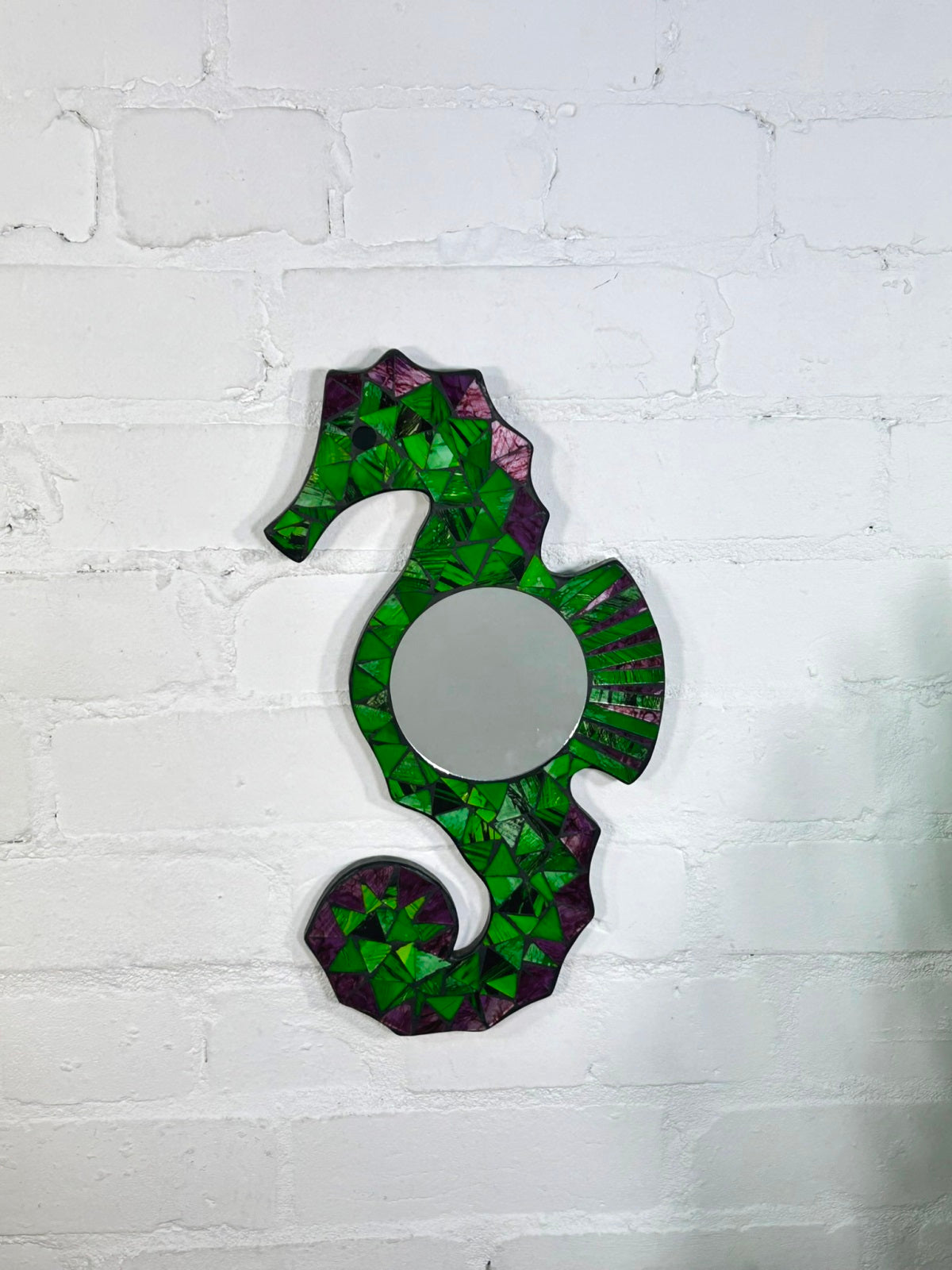 Mosaic Seahorse Mirror